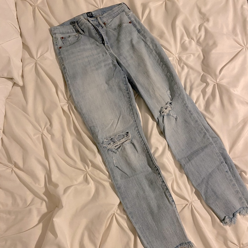 Gap jeans, small rips, good as new